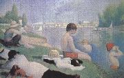 Georges Seurat Bathing at Asnieres (mk35) oil painting reproduction